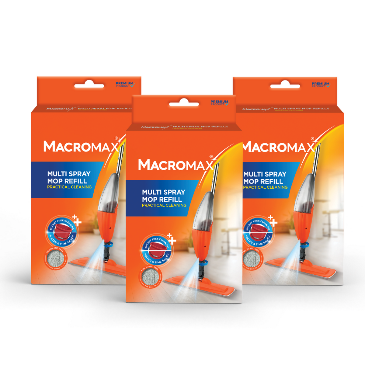 3x Rezerva mop spray MACROMAX