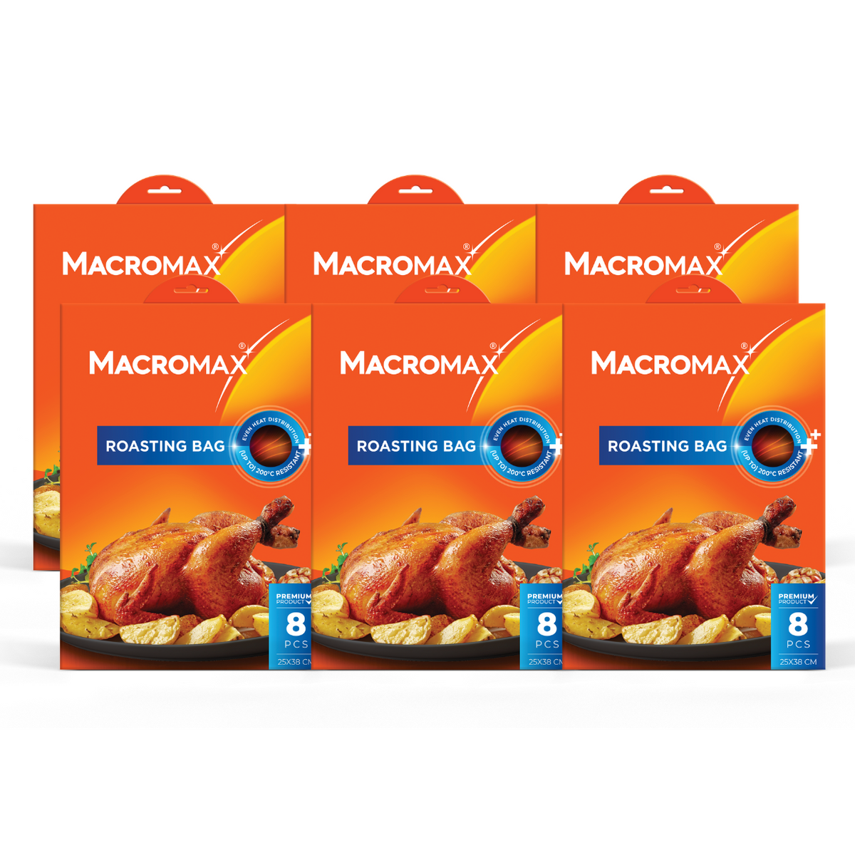 6x Pungi pentru copt MACROMAX - 8 buc