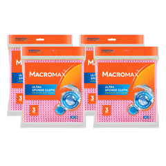4x MACROMAX ULTRA Laveta absorbanta 3 buc
