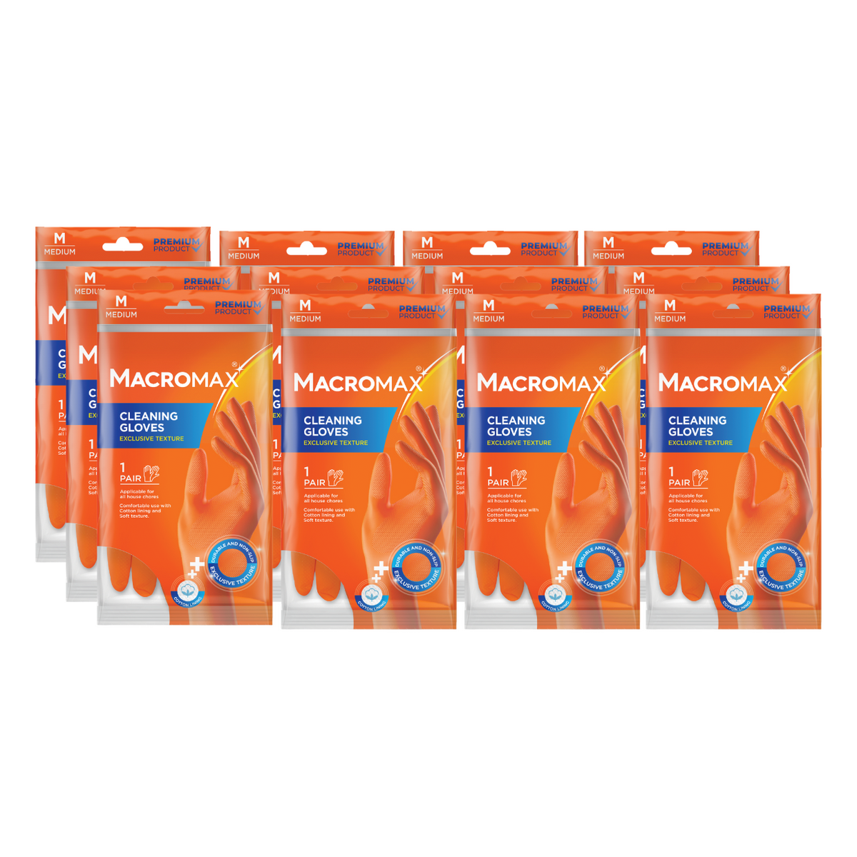 12x MACROMAX Manusi standard Medium
