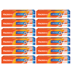 12x MACROMAX Folie alimentara 100 m cu dispozitiv de taiere