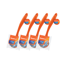 4x MACROMAX Burete vase inox spiralat cu maner