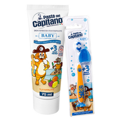 Pasta de dinti Tutti Frutti + periuta de dinti Del Capitano Baby – Pachet Promo