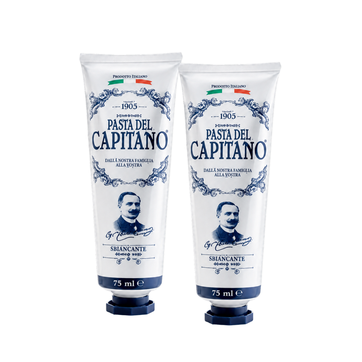 Pasta de dinti cu bicarbonat de sodiu 75 ml- Pasta Del Capitano 1905- Pachet Promo (2 buc)
