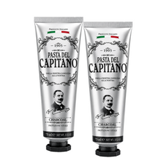 Pasta de dinti cu carbune activ 75 ml- Pasta Del Capitano 1905- Pachet Promo (2 buc)