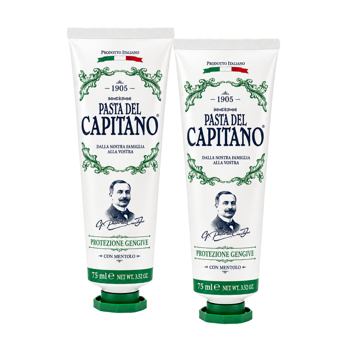 Pasta de dinti cu plante naturale 75 ml- Pasta Del Capitano 1905- Pachet Promo (2 buc)