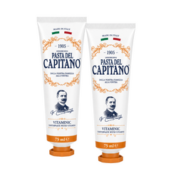 Pasta de dinti cu vitamine 75 ml- Pasta Del Capitano 1905- Pachet Promo (2 buc)