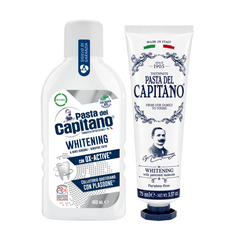 Pasta de dinti pentru albire 1905 + Apa de gura pentru albire Del Capitano – Pachet Promo