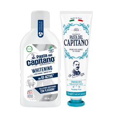 Pasta de dinti pentru fumatori 1905 + Apa de gura pentru albire Del Capitano - Pachet Promo