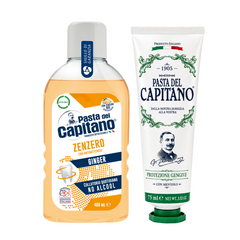 Pasta de dinti cu plante naturale 1905 + Apa de gura cu ghimbir Del Capitano – Pachet Promo