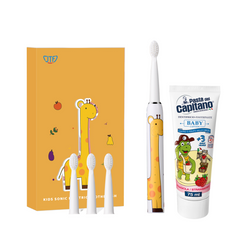 Periuta Electrica JTF Sonic J20C Girafa+ Pasta de dinti Del Capitano Baby Strawberry 75ml- Pachet Promo