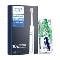 Periuta de dinti electrica JTF Sonic P100 ALB+ Pasta de dinti antitartru Del Capitano 75ml- Pachet Promo