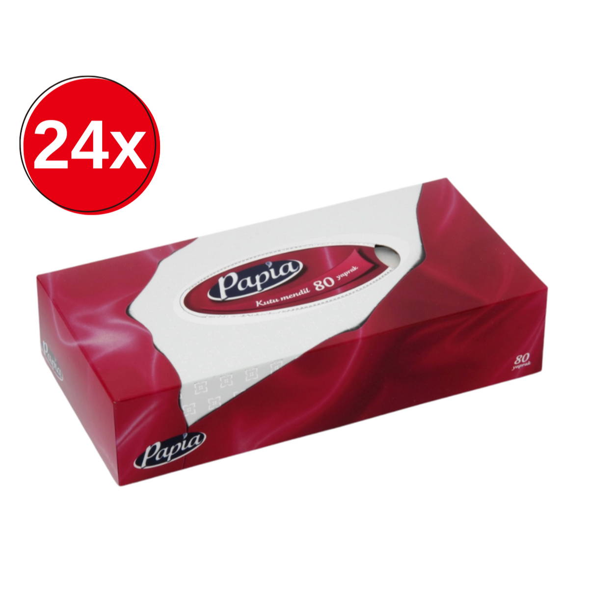 24xServetele de hartie PAPIA, 80 bucati / cutie