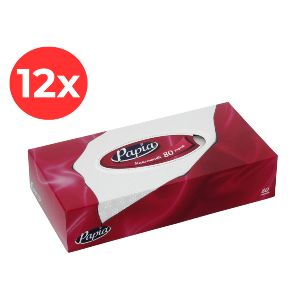 12x Servetele de hartie PAPIA, 80 bucati / cutie mix