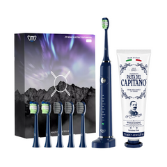 Periuta de dinti electrica JTF Sonic P200 ALBASTRU+ Pasta de dinti pentru albire 75ml Del Capitano 1905- Pachet Promo