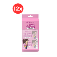 12x MINI Servetele umede buzunar DOYFRESH PINK 8x8buc