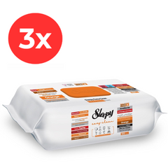 3x SLEEPY EASY CLEAN Servetele umede multisuprafete Orange 100buc
