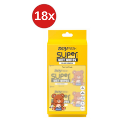 18x MINI Servetele umede buzunar DOYFRESH YELLOW 8x8buc