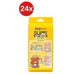 24x MINI Servetele umede buzunar DOYFRESH YELLOW 8x8buc