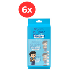 6x MINI Servetele umede buzunar DOYFRESH BLUE 8x8buc