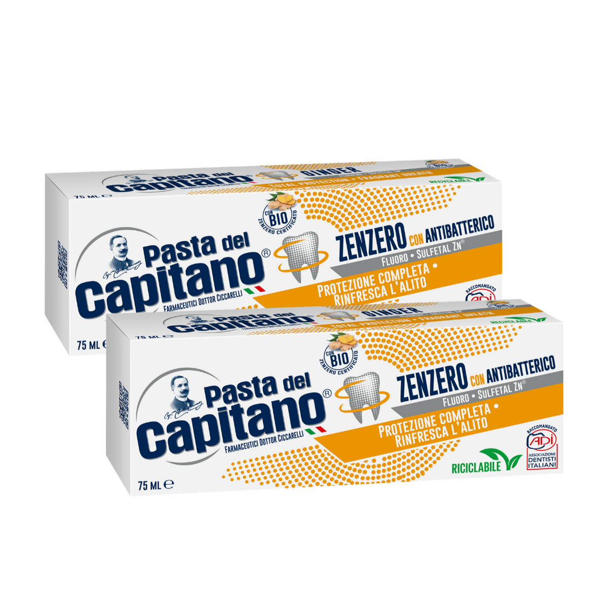 Pasta de dinti cu ghimbir 75 ml- Pasta Del Capitano- Pachet Promo