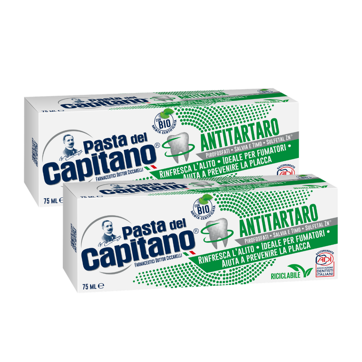 Pasta de dinti antitartru 75 ml- Pasta Del Capitano- Pachet Promo
