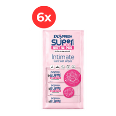 6x MINI Servetele umede buzunar DOYFRESH Intimate 8x8buc