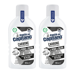 Apa de gura cu carbune activ 400 ml- Del Capitano- Pachet Promo