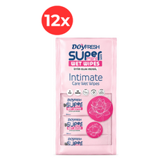12x MINI Servetele umede buzunar DOYFRESH Intimate 8x8buc