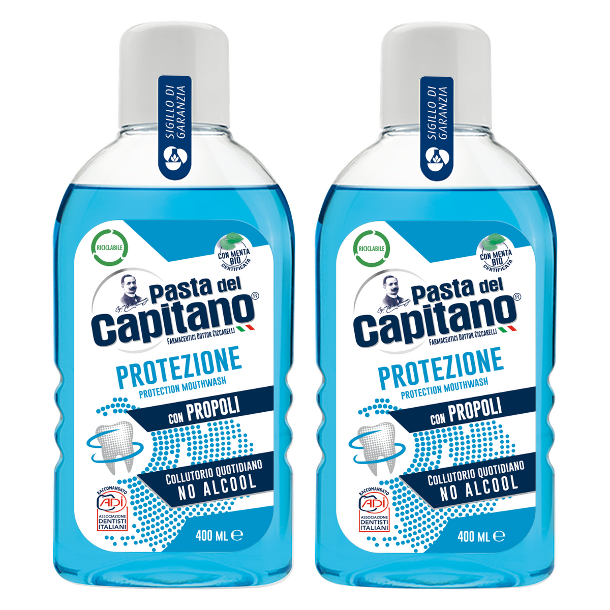 Apa de gura pentru protectie 400 ml- Del Capitano- Pachet Promo