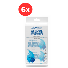 6x MINI Servetele umede buzunar DOYFRESH WHITE 8x8buc