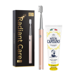 Periuta de dinti electrica JTF Sonic J30 GOLD+ Pasta de dinti cu lamaie de Sicilia 75ml Del Capitano 1905- Pachet Promo