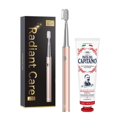 Periuta de dinti electrica JTF Sonic J30 GOLD+ Pasta de dinti Originala pentru protectie totala 75ml Del Capitano 1905- Pachet Promo