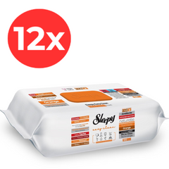 12x SLEEPY EASY CLEAN Servetele umede multisuprafete Orange 100buc
