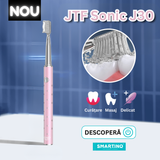 Periuta de dinti electrica, JTF Sonic, J30 (6 capete de periere) Roz