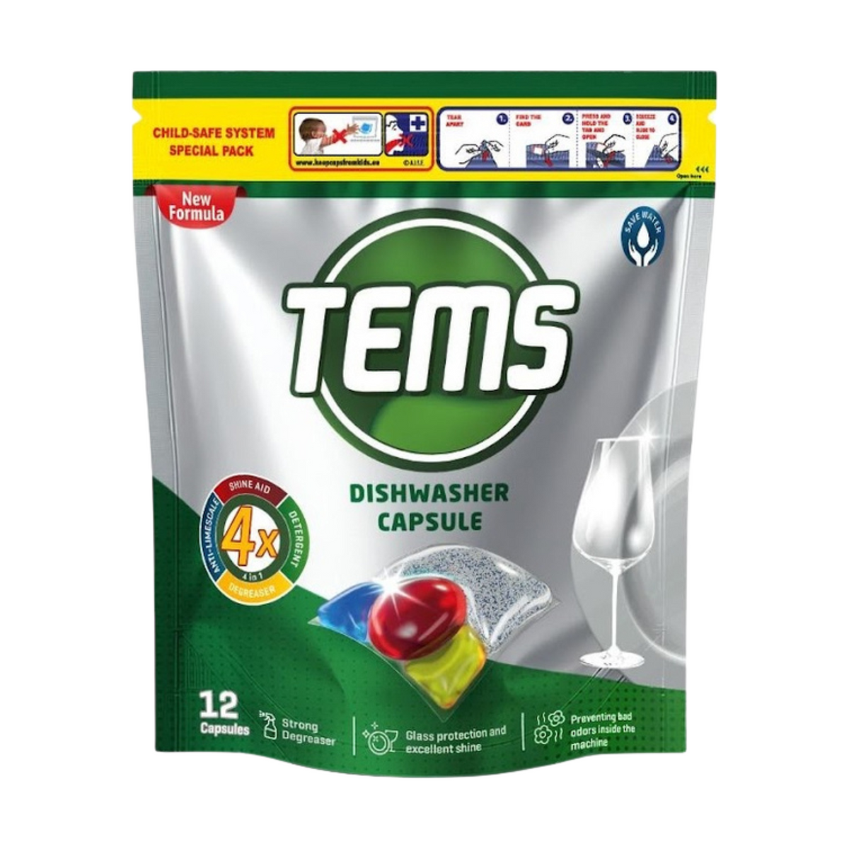 TEMS Capsule pentru masina de spalat vase 12 buc