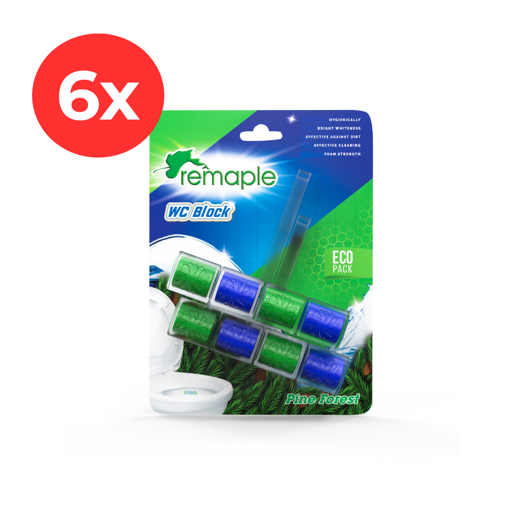 6 x REMAPLE WC Deo block Pine forest 50*2gr