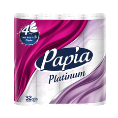 Hartie igienica PAPIA Platinum 32 role, 4 straturi