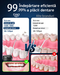 Irigator bucal portabil, JTF Sonic, F300 (9 capete, cablu de încărcare) cu lampa UV, Alb