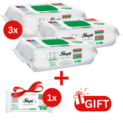 PACHET PROMO: 3× Șervețele Sleepy White Soap Additive 100 buc + 1× Șervețele White Soap 30 buc