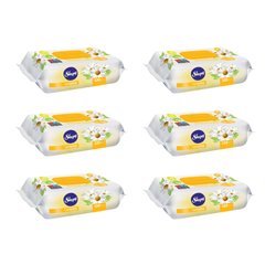 6x SLEEPY Camomile Servetele umede pentru bebelusi 120buc aroma de musetel