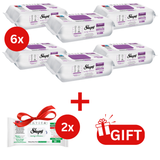 PACHET PROMO: 6× Șervețele Sleepy Orchid Garden 100 buc + 2× Șervețele White Soap 30 buc