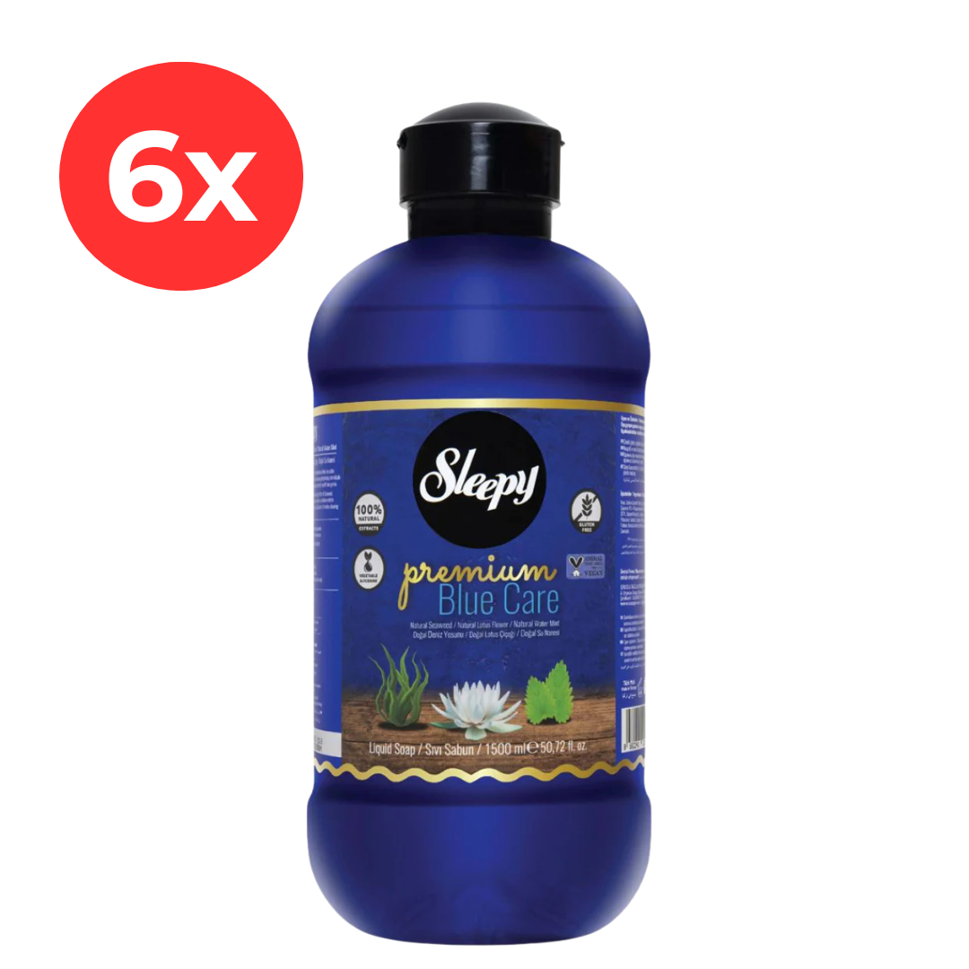 6x SLEEPY PREMIUM Sapun lichid Blue Care 1500 ml