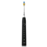 Periuta de dinti electrica, JTF Sonic, P100 (6 capete de periuta, cablu de incarcare, suport), Negru