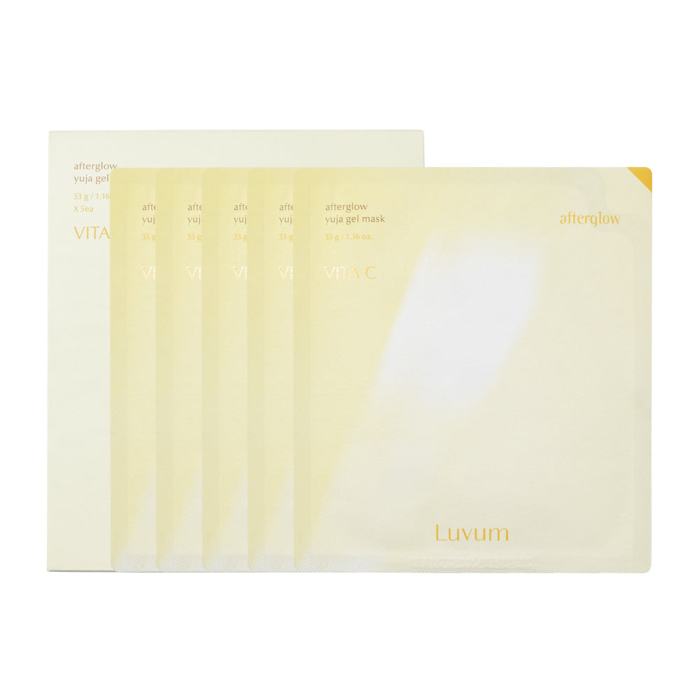 🎁 Luvum Masca Gel pentru fata Afterglow Yuja (5 bucati) (100% off)