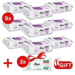 PACHET PROMO: 9× Șervețele Sleepy Orchid Garden 100 buc + 3× Șervețele White Soap 30 buc