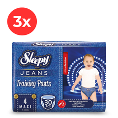 3x SLEEPY JEANS Scutece Chilotel  4 Maxi (7-14) 30