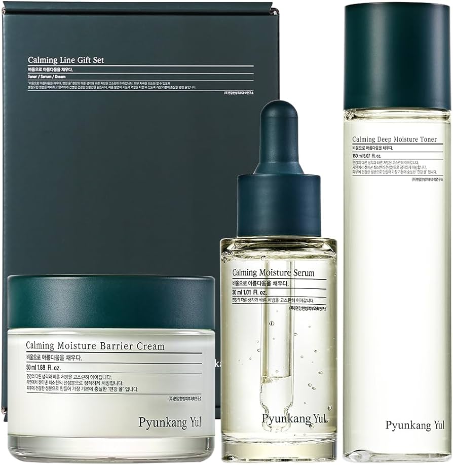 Pyunkang Yul Calming Line Gift Set, Set Toner+Ser+Crema 150ml+50ml+30ml