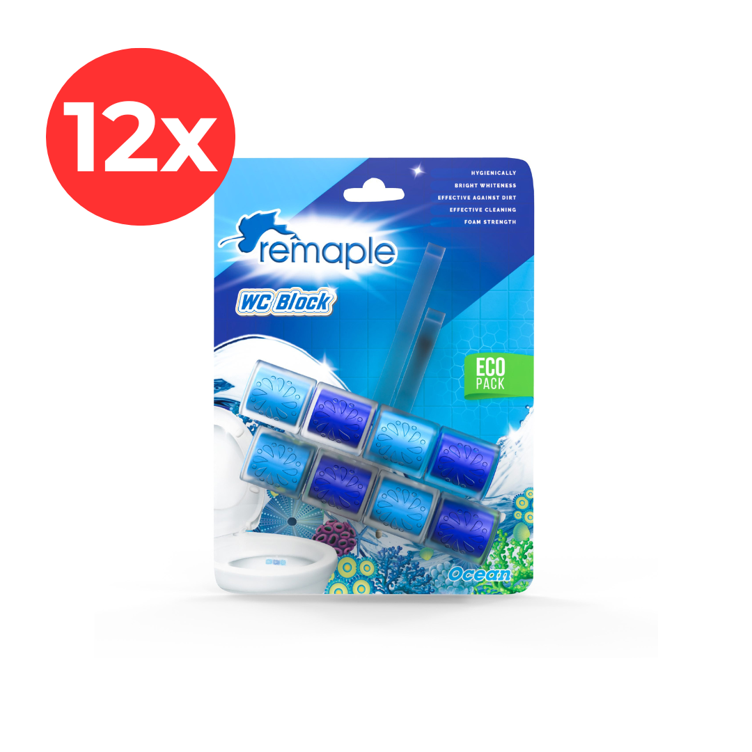 12 x REMAPLE WC Deo block Ocean 50*2gr