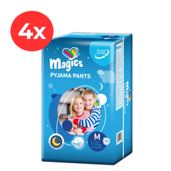 4x MAGICS PYJAMA Pants Night M 17-30 kg, 15 buc